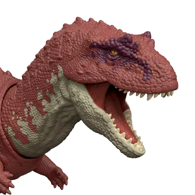 Jurassic World Rebirth Wild Roar Aucasaurus dinosaurus-speelgoed, staartgestuurde aanvalsbeet & geluid