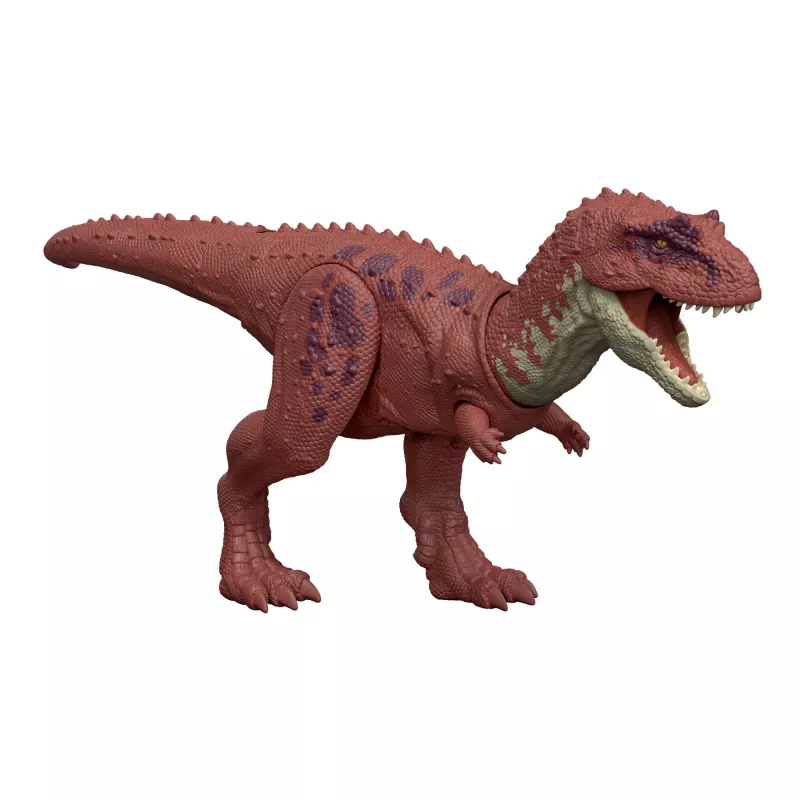 Jurassic World Rebirth Wild Roar Aucasaurus dinosaurus-speelgoed, staartgestuurde aanvalsbeet & geluid