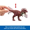 Jurassic World Rebirth Wild Roar Aucasaurus dinosaurus-speelgoed, staartgestuurde aanvalsbeet & geluid