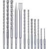 KWB 240290 SDS-plus beitel- en borenset, 12 stuks, 5-16 mm