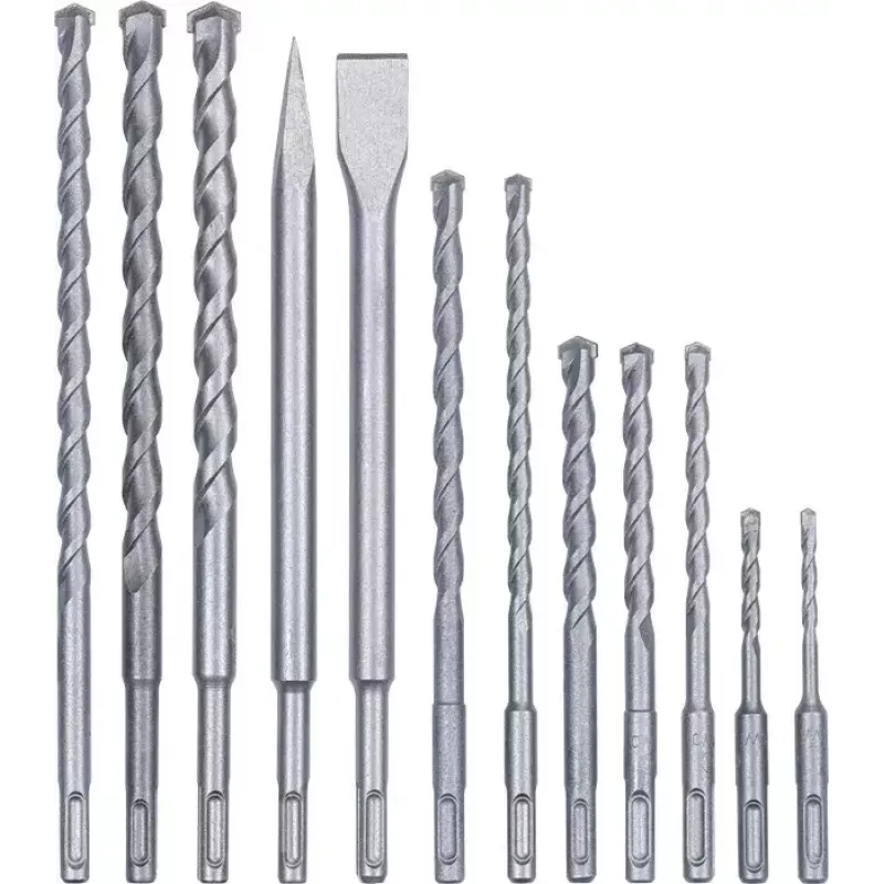 KWB 240290 SDS-plus beitel- en borenset, 12 stuks, 5-16 mm