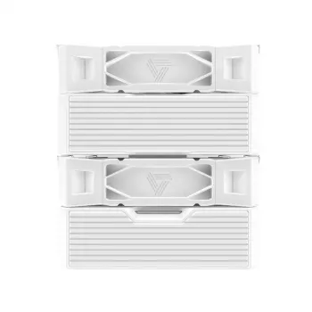 CPU-koeler Montech NX600 (wit) met 120mm-ventilator, compatibele luchtkoeler voor desktopprocessoren