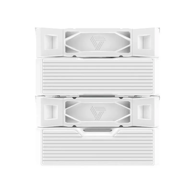 CPU-koeler Montech NX600 (wit) met 120mm-ventilator, compatibele luchtkoeler voor desktopprocessoren