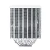 CPU-koeler Montech NX600 (wit) met 120mm-ventilator, compatibele luchtkoeler voor desktopprocessoren