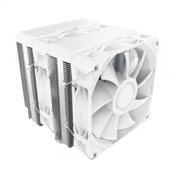 CPU-koeler Montech NX600 (wit) met 120mm-ventilator, compatibele luchtkoeler voor desktopprocessoren