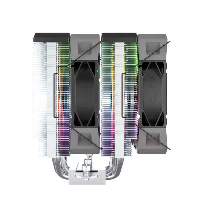 CPU-koeler Montech NX600 ARGB, zwart, 120mm-ventilator, ARGB-verlichting