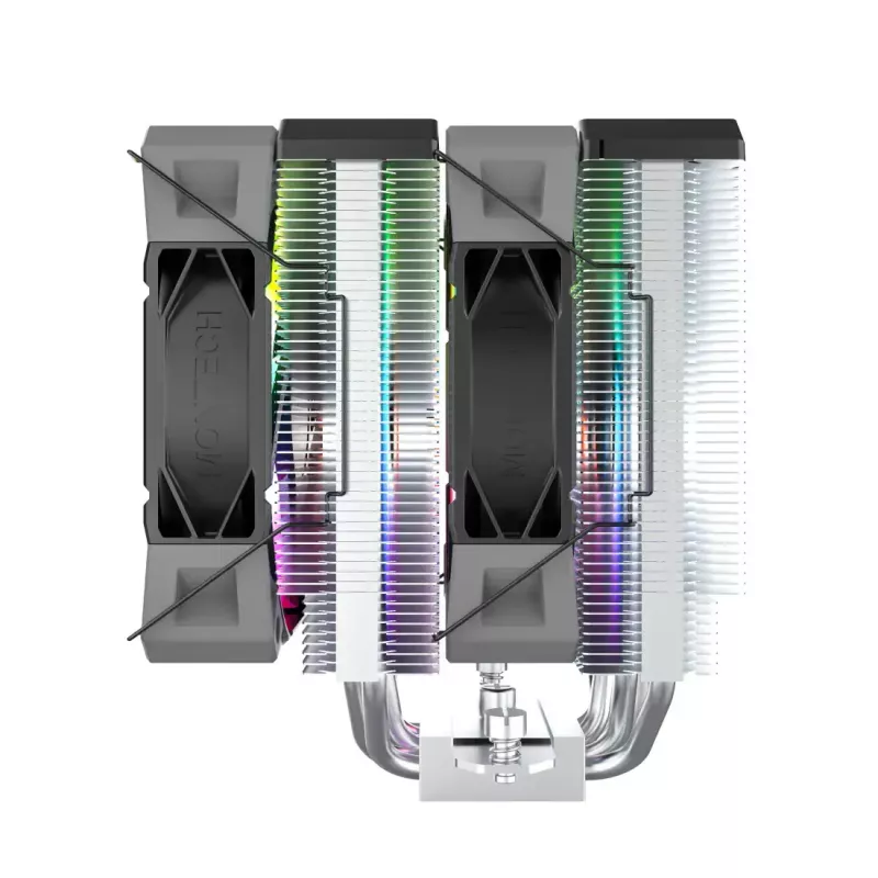 CPU-koeler Montech NX600 ARGB, zwart, 120mm-ventilator, ARGB-verlichting