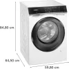 Siemens iQ700 WN54C2A40 was-droogcombinatie vrijstaand frontlader wit