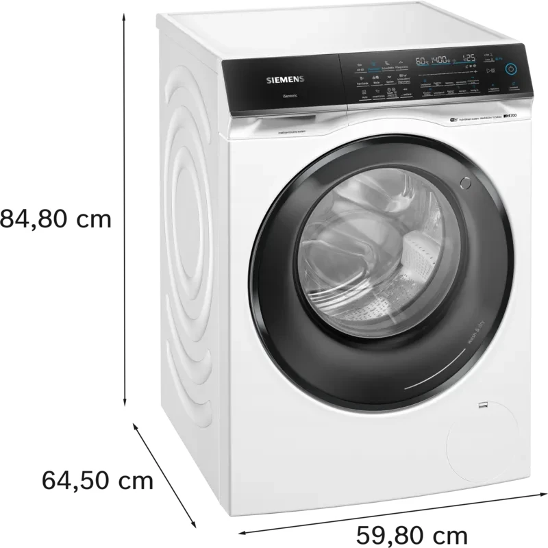 Siemens iQ700 WN54C2A40 was-droogcombinatie vrijstaand frontlader wit