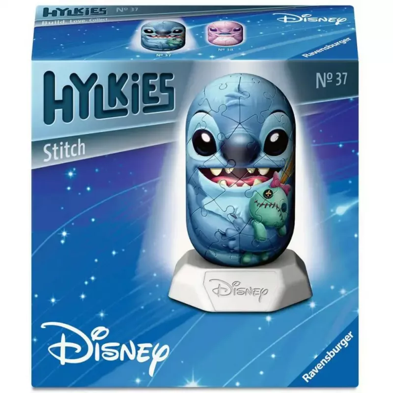 3D-puzzel Ravensburger Disney Stitch Hylkies — karaktervormige 3D-figuur van Ravensburger