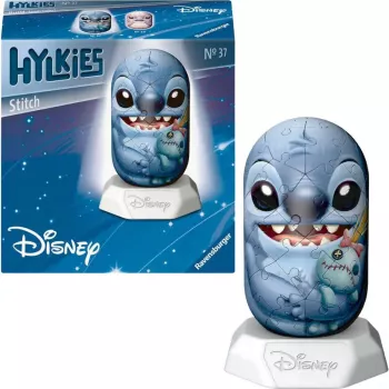 3D-puzzel Ravensburger Disney Stitch Hylkies — karaktervormige 3D-figuur van Ravensburger
