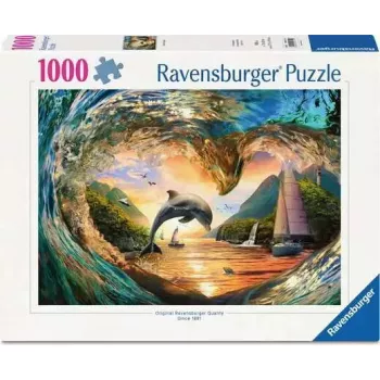 Ravensburger Sunset Splash Puzzel, 1000 stukjes, liggend formaat, 700 mm breed
