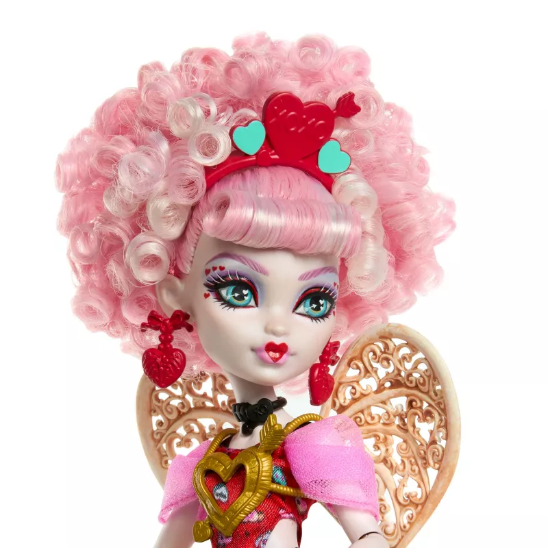 MATTEL Monster High Scary Sweet Birthday Cupid Asteria – verzamelpop, beweegbaar, thema-outfit