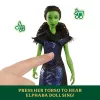 Mattel Universal Pictures’ Wicked: For Good zingende Elphaba-pop, filmgetrouwe outfit, zingt „For Good”