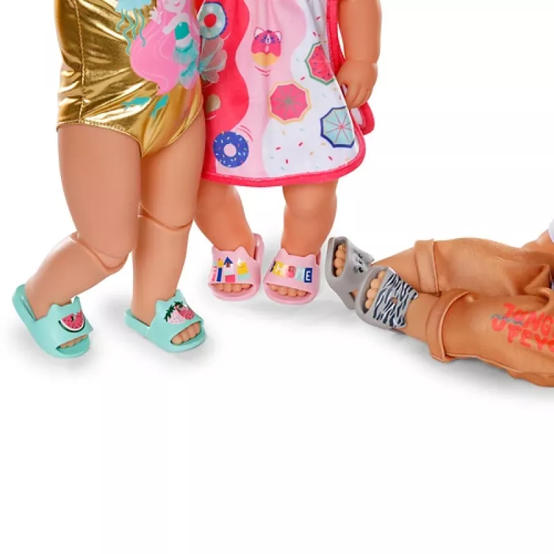 BABY born slippers 3 assorti 43cm poppenschoenen