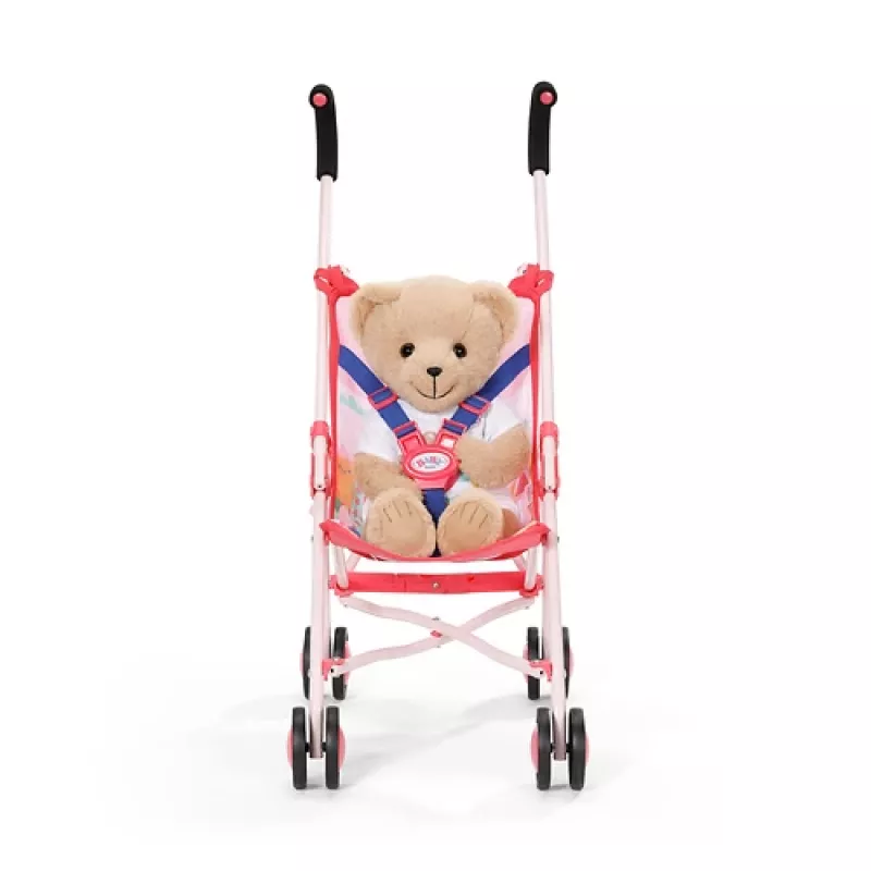 BABY born poppenwagen met tas roze