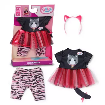 BABY born kattenjurk poppenkledingset