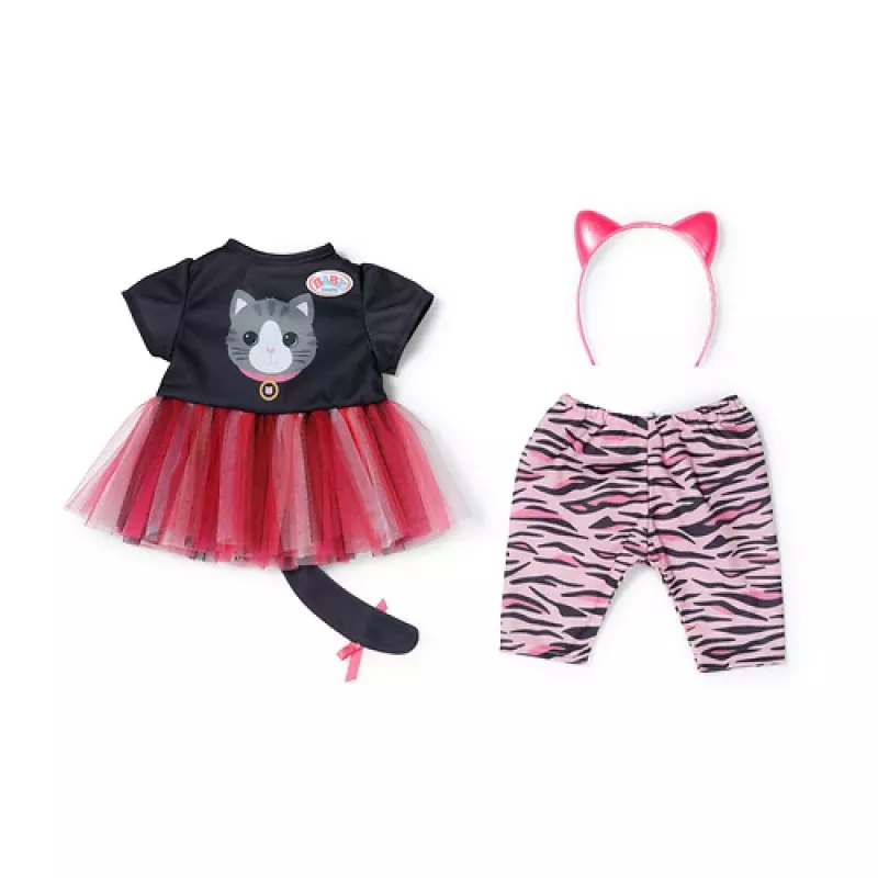 BABY born kattenjurk poppenkledingset