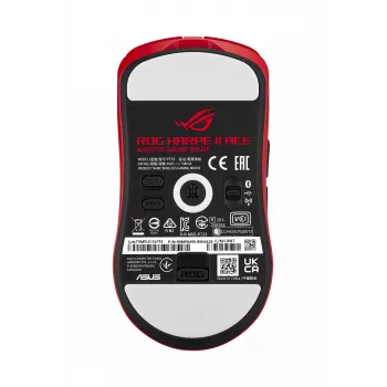 ASUS ROG Harpe II Ace RED muis gaming rechtshandig RF draadloos + Bluetooth + USB Type-A optisch 42000 DPI