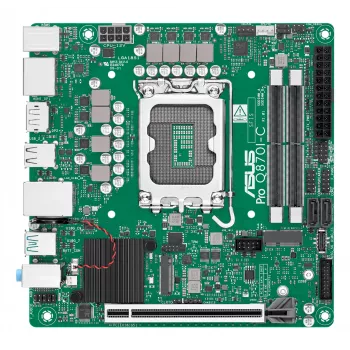 Mini-ITX-moederbord ASUS PRO Q870I-C-CSM LGA 1851, Intel Q870, DDR5 SO-DIMM, 2 slots, tot 128 GB