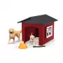 Animal Schleich FARM WORLD hondenhok met Golden Retriever