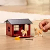 Animal Schleich FARM WORLD hondenhok met Golden Retriever