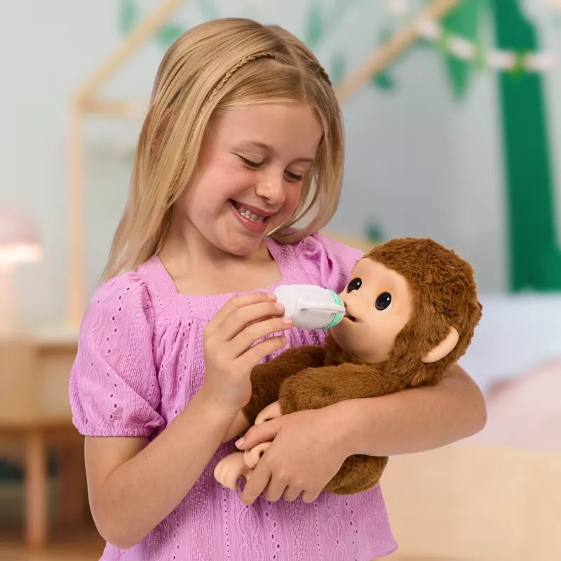 Moose Toys My Baby Monkey Mango, jongen/meisje, 4 jaar, lichteffecten, met geluid