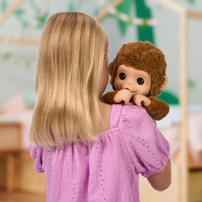 Moose Toys My Baby Monkey Mango, jongen/meisje, 4 jaar, lichteffecten, met geluid