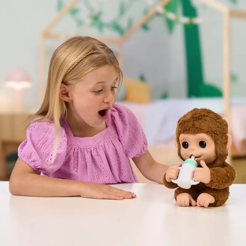 Moose Toys My Baby Monkey Mango, jongen/meisje, 4 jaar, lichteffecten, met geluid