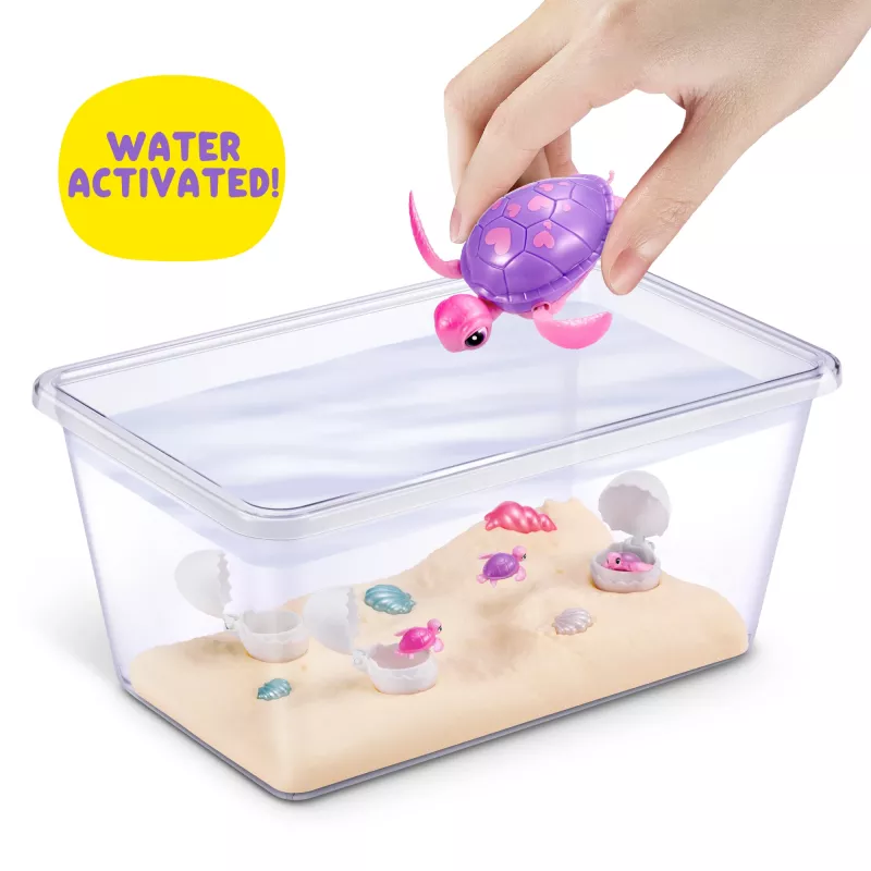 Zuru Pets Alive Mommy Turtle Surprise interactief speelgoed, meerkleurig, LR44-batterij