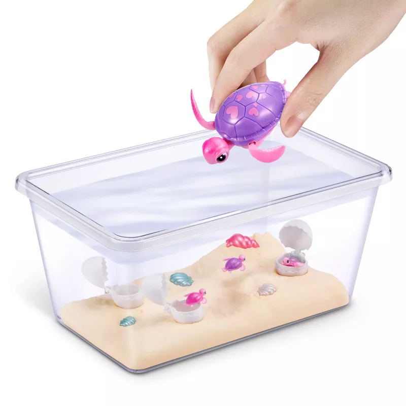 Zuru Pets Alive Mommy Turtle Surprise interactief speelgoed, meerkleurig, LR44-batterij