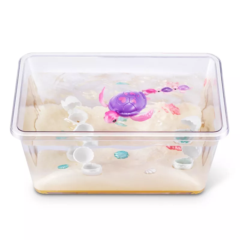 Zuru Pets Alive Mommy Turtle Surprise interactief speelgoed, meerkleurig, LR44-batterij