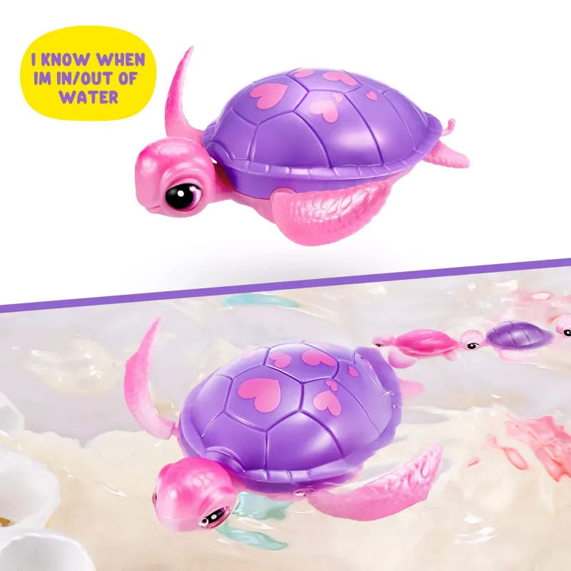 Zuru Pets Alive Mommy Turtle Surprise interactief speelgoed, meerkleurig, LR44-batterij