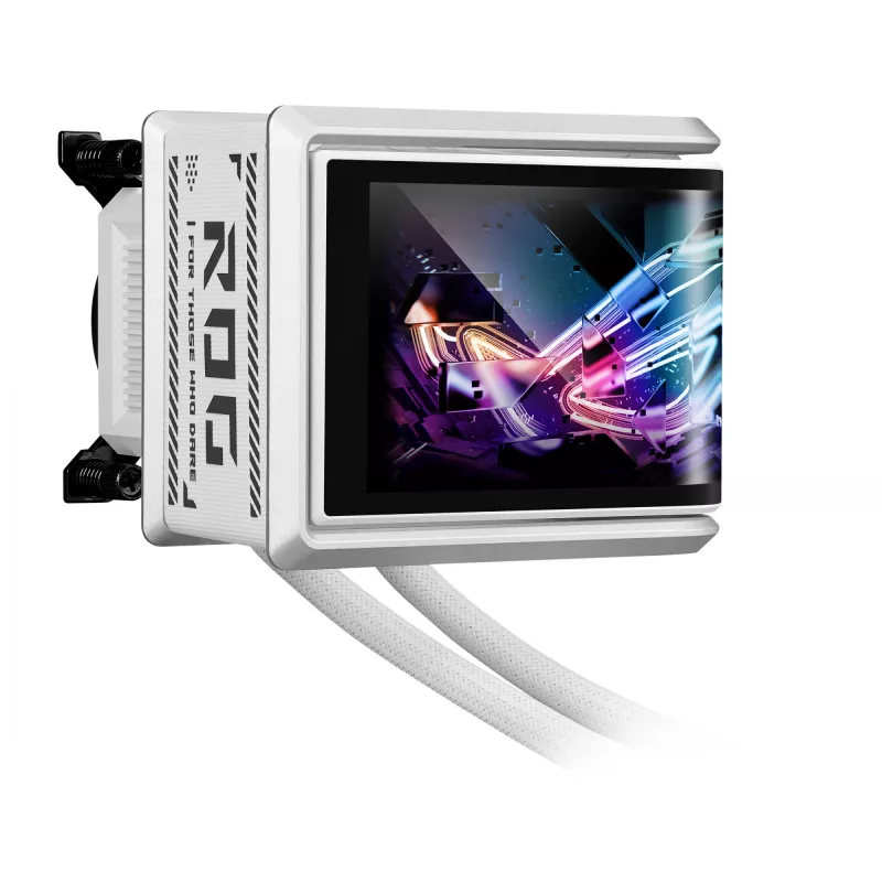 All-in-one-vloeistofkoeler ASUS ROG RYUO IV 360 ARGB WHT – 360mm-radiator, 120mm-ventilator, wit
