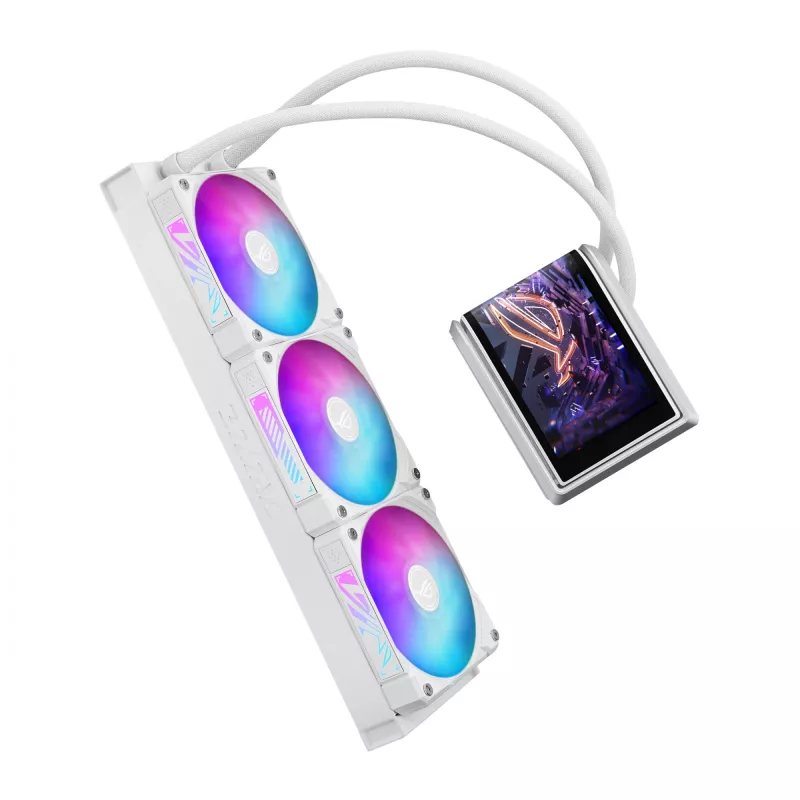 All-in-one-vloeistofkoeler ASUS ROG RYUO IV 360 ARGB WHT – 360mm-radiator, 120mm-ventilator, wit