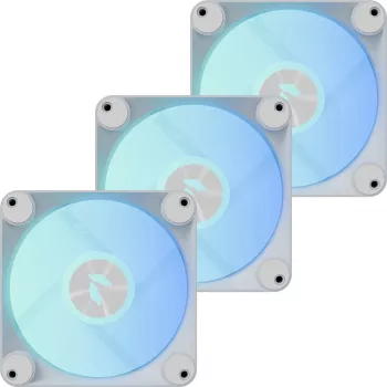APNX FP1-R 120 mm behuizingsventilator 3-pack omgekeerde luchtstroom, wit