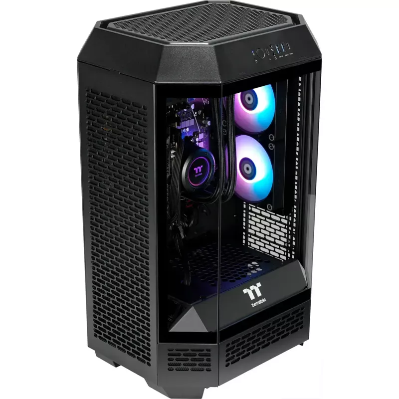 Desktop pc THERMALTAKE FTW T300 5060 zwart/transparant, Windows 11 Pro