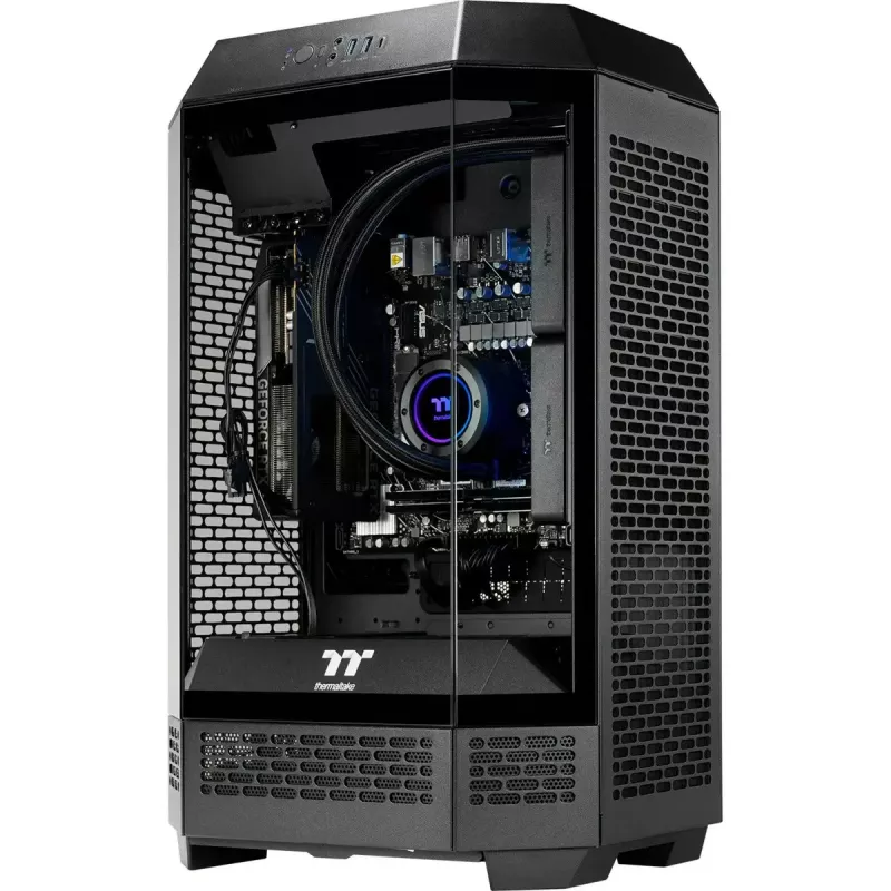Desktop pc THERMALTAKE FTW T300 5060 zwart/transparant, Windows 11 Pro