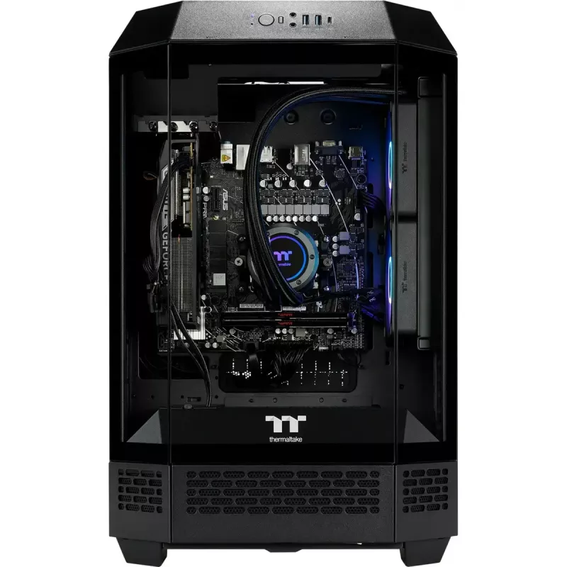 Desktop pc THERMALTAKE FTW T300 5060 zwart/transparant, Windows 11 Pro