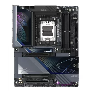 GIGABYTE X870E AORUS MASTER X3D moederbord - ondersteunt AMD Ryzen 9000 CPU's, 18+2+2 fasen digitale VRM, tot 9000Hz DDR5 (OC), 2xPCIe 5.0 + 3xPCIe 4.0, Wi-Fi 7, 10GbE LAN, USB 4