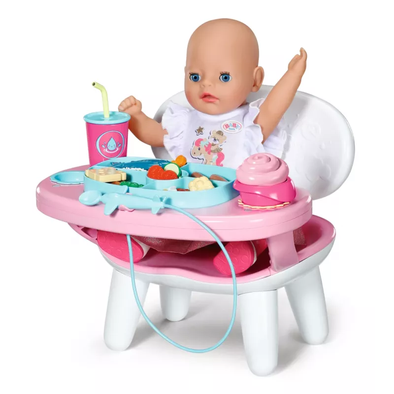 BABY born Lunchtime Table, poppentafel, 3 jaar, batterijen vereist, geluidseffecten, lichteffecten