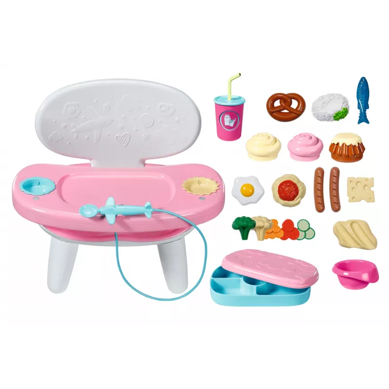 BABY born Lunchtime Table, poppentafel, 3 jaar, batterijen vereist, geluidseffecten, lichteffecten