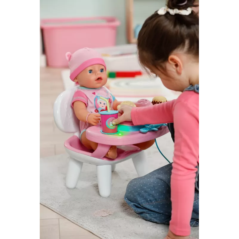 BABY born Lunchtime Table, poppentafel, 3 jaar, batterijen vereist, geluidseffecten, lichteffecten