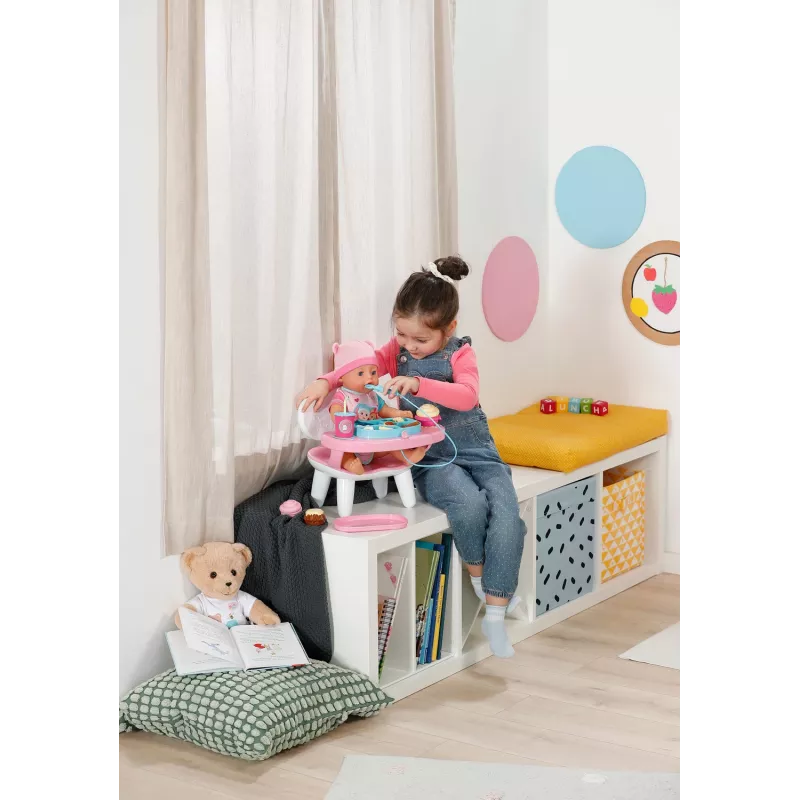 BABY born Lunchtime Table, poppentafel, 3 jaar, batterijen vereist, geluidseffecten, lichteffecten