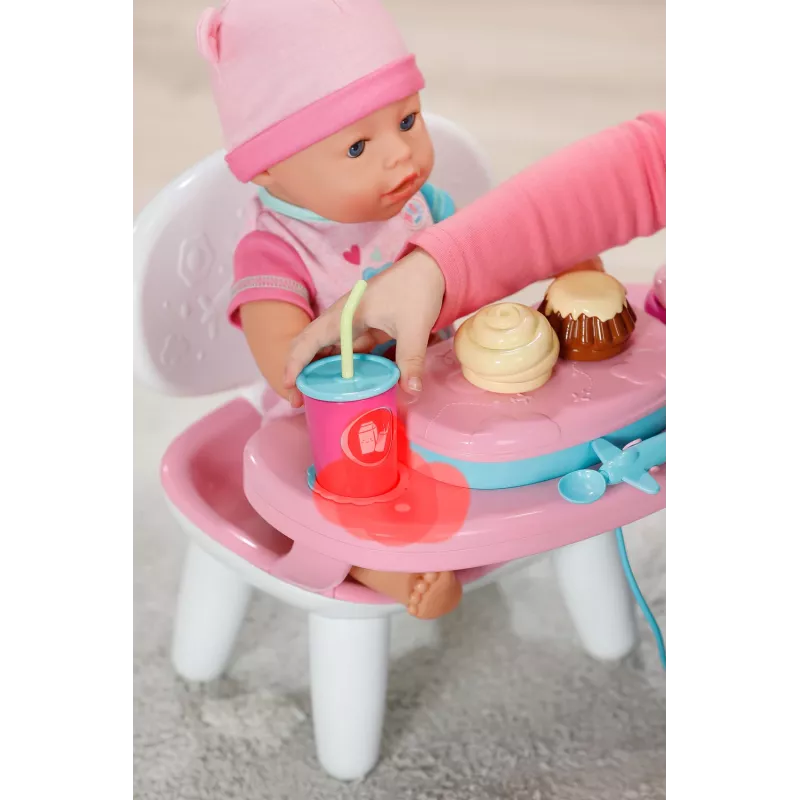 BABY born Lunchtime Table, poppentafel, 3 jaar, batterijen vereist, geluidseffecten, lichteffecten