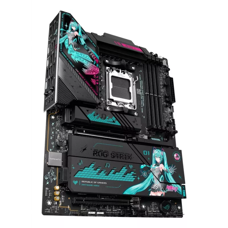 Moederbord ASUS ROG STRIX X870E-H GAMING MIKU WIFI7 ATX voor AM5-socket, DDR5-ondersteuning