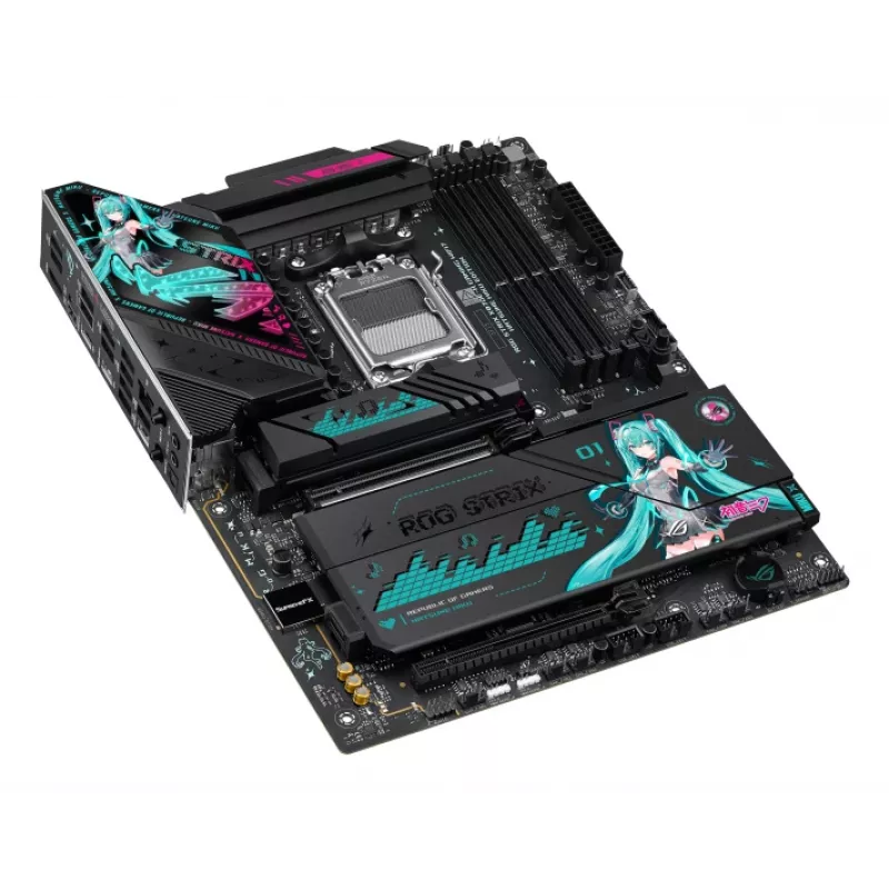 Moederbord ASUS ROG STRIX X870E-H GAMING MIKU WIFI7 ATX voor AM5-socket, DDR5-ondersteuning