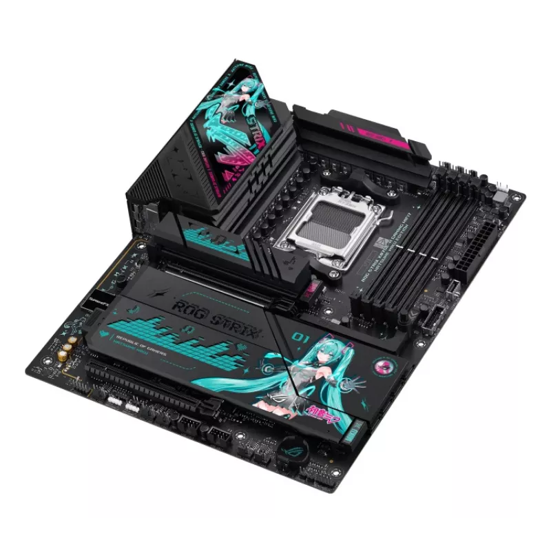 Moederbord ASUS ROG STRIX X870E-H GAMING MIKU WIFI7 ATX voor AM5-socket, DDR5-ondersteuning