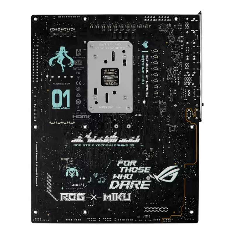 Moederbord ASUS ROG STRIX X870E-H GAMING MIKU WIFI7 ATX voor AM5-socket, DDR5-ondersteuning