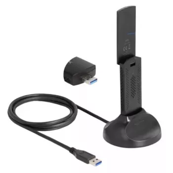 Netwerkkaart DeLOCK 12774 WLAN 2402 Mbit/s USB Wi-Fi 6E